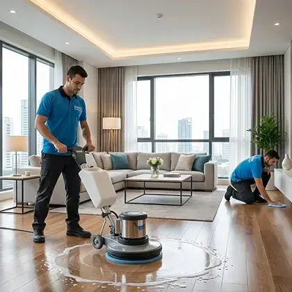 Cleaners are providing professional Apartment Deep Cleaning Services