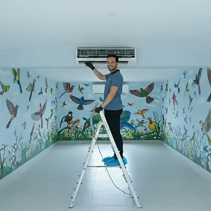 Shiny Surface providing Split AC Cleaning services in dubai